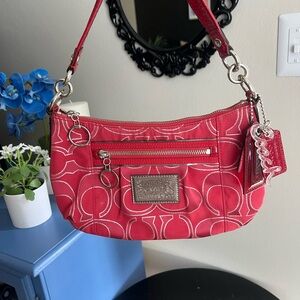 Coach Pink Poppy Shoulder Purse F1073-15858